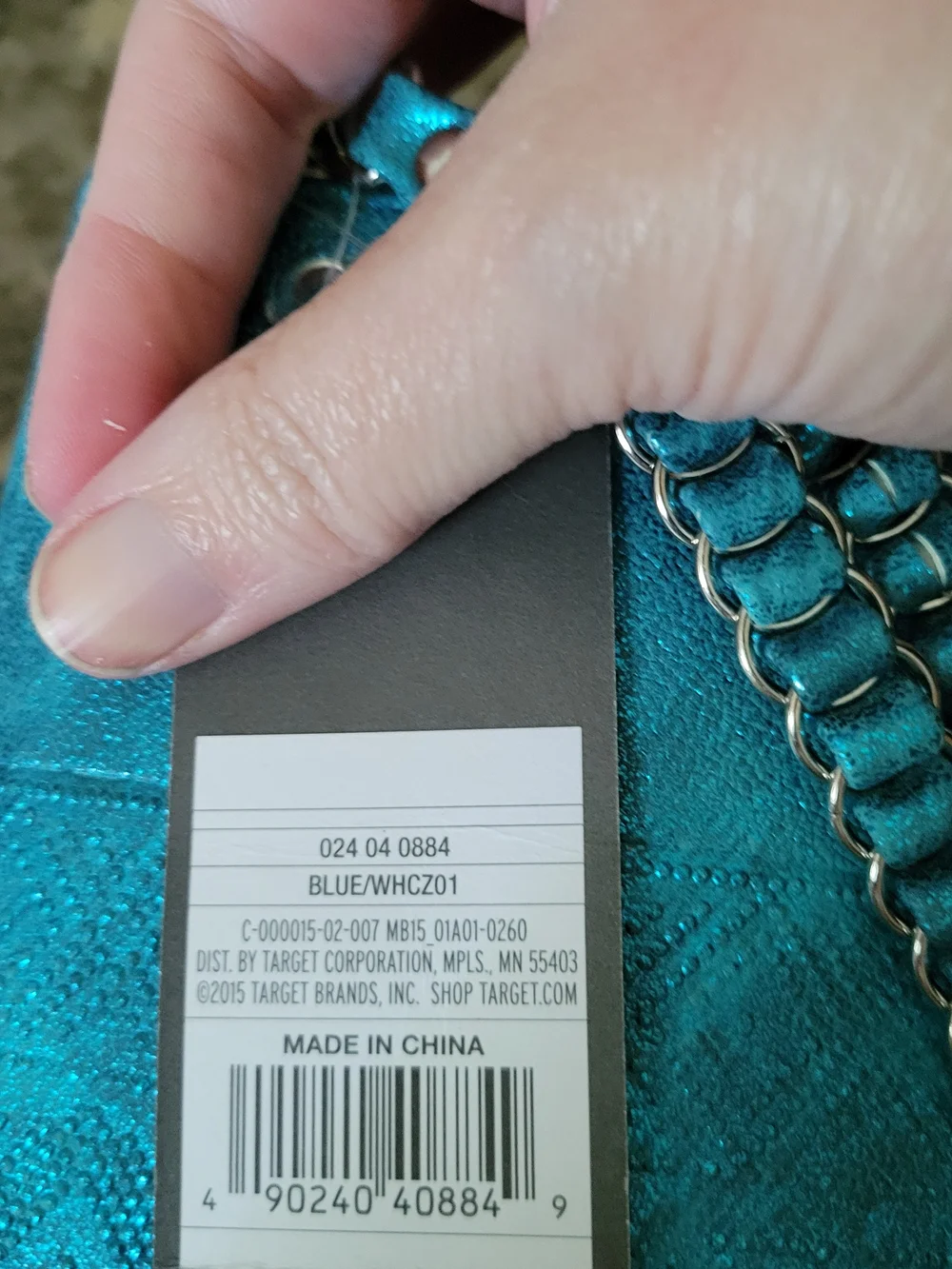 Mossimo Supply Co. Teal Zip-Around Wristlet Wallet